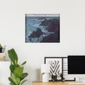 Claude Monet | Felsen in Belle-Ile, der wilden Küs Poster (Heimbüro)