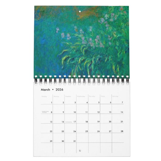 CLAUDE MONET FINDE ART CALENDAR KALENDER (Mär 2026)