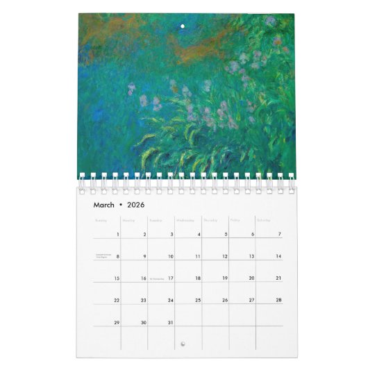 CLAUDE MONET FINDE ART CALENDAR KALENDER (Mär 2026)