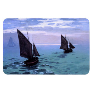 Claude Monet: Fischerboote auf ihrer Weise Magnet
