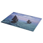 Claude Monet: Fischerboote auf ihrer Weise Schneidebrett (Ecke)