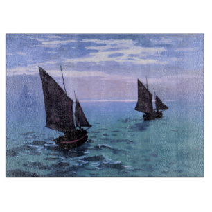 Claude Monet: Fischerboote auf ihrer Weise Schneidebrett
