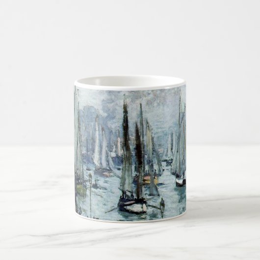 Claude Monet Fischerboote Verlassend Hafen Kaffeetasse (Mittel)