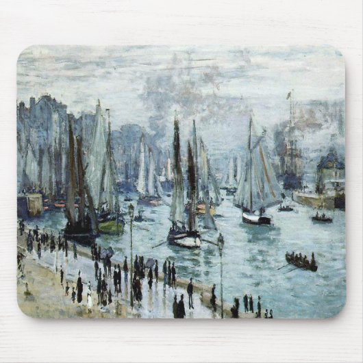 Claude Monet Fischerboote Verlassend Hafen Mousepad (Vorne)