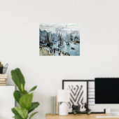 Claude Monet Fischerboote Verlassend Hafen Poster (Heimbüro)