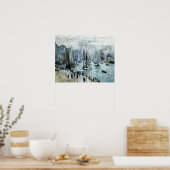 Claude Monet Fischerboote Verlassend Hafen Poster (Küche)