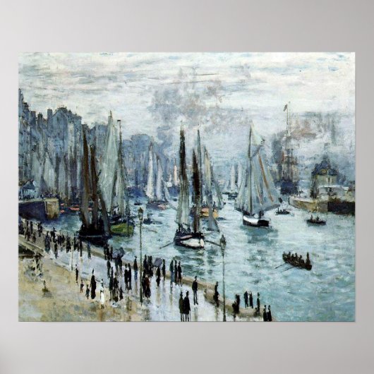 Claude Monet Fischerboote Verlassend Hafen Poster (Vorne)