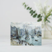 Claude Monet Fischerboote Verlassend Hafen Postkarte (Stehend Vorderseite)