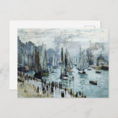 Claude Monet Fischerboote Verlassend Hafen Postkarte (Vorne/Hinten)