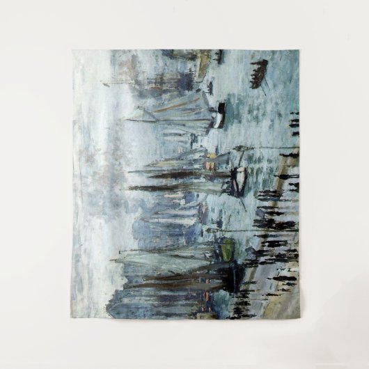 Claude Monet Fischerboote Verlassend Hafen Wandteppich (Vorderseite)