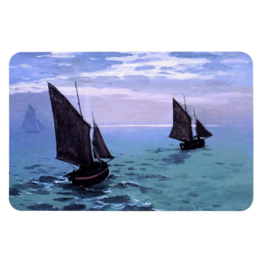 Claude Monet: Fischereifahrzeuge auf dem Weg Magnet (Horizontal)