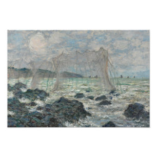 Claude Monet - Fischereinetze in Pourville Fotodruck