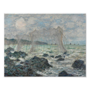 Claude Monet - Fischereinetze in Pourville Fotodruck