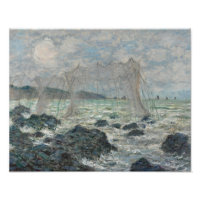 Claude Monet - Fischereinetze in Pourville