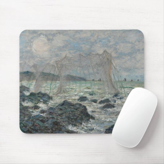 Claude Monet - Fischereinetze in Pourville Mousepad (Mit Mouse)