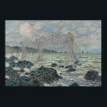 Claude Monet - Fischereinetze in Pourville Poster<br><div class="desc">Angeln in Pourville von Claude Monet, 1882. Claude Monet war Gründer der französischen Impressionistischen Malerei und der beständigste und produktivste Praktizierende der Philosophie der Bewegung, seine Wahrnehmungen vor der Natur zu äußern, vor allem, wie sie auf Landschaftsmalerei in der Luft angewandt werden. Der Begriff "Impressionismus" leitet sich aus dem Titel...</div>