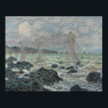 Claude Monet - Fischereinetze in Pourville Poster<br><div class="desc">Angeln in Pourville von Claude Monet, 1882. Claude Monet war Gründer der französischen Impressionistischen Malerei und der beständigste und produktivste Praktizierende der Philosophie der Bewegung, seine Wahrnehmungen vor der Natur zu äußern, vor allem, wie sie auf Landschaftsmalerei in der Luft angewandt werden. Der Begriff "Impressionismus" leitet sich aus dem Titel...</div>