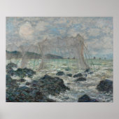 Claude Monet - Fischereinetze in Pourville Poster (Vorne)