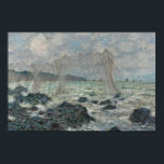 Claude Monet - Fischereinetze in Pourville Poster<br><div class="desc">Angeln in Pourville von Claude Monet, 1882. Claude Monet war Gründer der französischen Impressionistischen Malerei und der beständigste und produktivste Praktizierende der Philosophie der Bewegung, seine Wahrnehmungen vor der Natur zu äußern, vor allem, wie sie auf Landschaftsmalerei in der Luft angewandt werden. Der Begriff "Impressionismus" leitet sich aus dem Titel...</div>