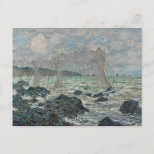 Claude Monet - Fischereinetze in Pourville Postkarte