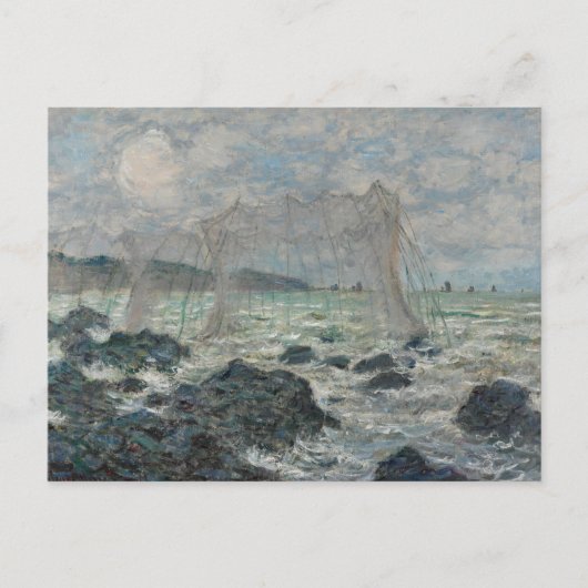 Claude Monet - Fischereinetze in Pourville Postkarte (Vorderseite)