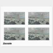 Claude Monet - Fischereinetze in Pourville Rechteckiger Aufkleber (Blatt)
