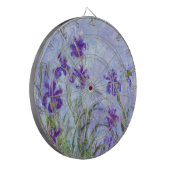 Claude Monet - Flieder-Iris / Iris Mauves Dartscheibe (Vorderseite Links)