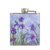 Claude Monet - Flieder-Iris / Iris Mauves Flachmann (Rückseite)