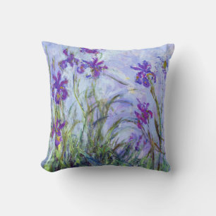 Claude Monet - Flieder-Iris / Iris Mauves Kissen