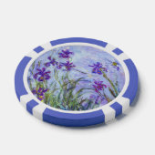 Claude Monet - Flieder-Iris / Iris Mauves Pokerchips (Einzeln)