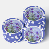 Claude Monet - Flieder-Iris / Iris Mauves Pokerchips (Stapel)