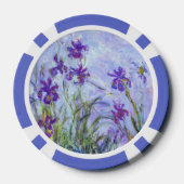 Claude Monet - Flieder-Iris / Iris Mauves Pokerchips (Rückseite)