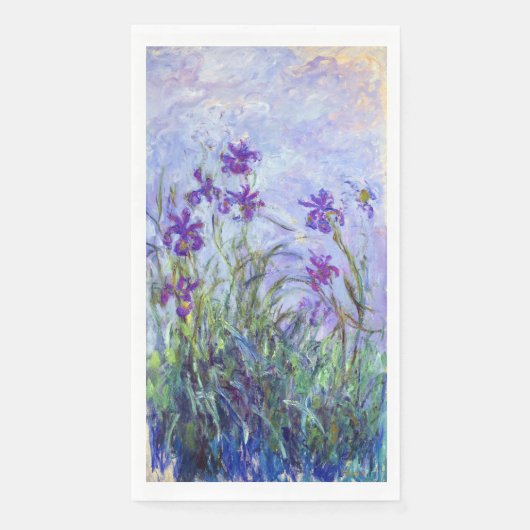 Claude Monet - Flieder-Iris / Iris Mauves Serviette (Vorderseite)