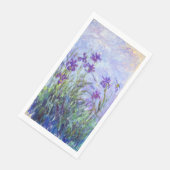 Claude Monet - Flieder-Iris / Iris Mauves Serviette (Ecke)