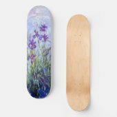 Claude Monet - Flieder-Iris / Iris Mauves Skateboard (Vorderseite)