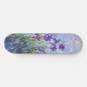 Claude Monet - Flieder-Iris / Iris Mauves Skateboard (Horizontal)