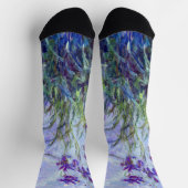 Claude Monet - Flieder-Iris / Iris Mauves Socken (Oben)