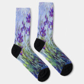 Claude Monet - Flieder-Iris / Iris Mauves Socken (Rechts)