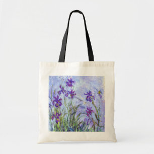 Claude Monet - Flieder-Iris / Iris Mauves Tragetasche