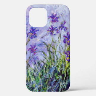 Claude Monet Flieder Schwertlilien Vintage Floral iPhone 12 Hülle