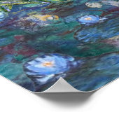 Claude Monet Floral Landscape Collage Poster (Ecke)