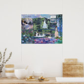 Claude Monet Floral Landscape Collage Poster (Küche)