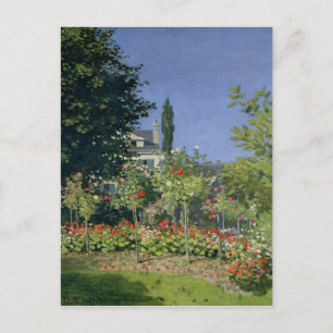 Claude Monet   Flowering Garden at Sainte-Adresse Postkarte