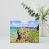 Claude Monet - Französische Clifftop - Impressioni Postkarte (Stehend Vorderseite)