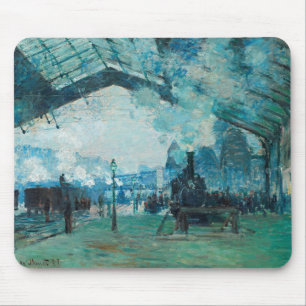 Claude Monet Französische Eisenbahn Kunst, Dichtun Mousepad