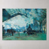 Claude Monet Französische Eisenbahn Kunst, Dichtun Poster (Vorne)