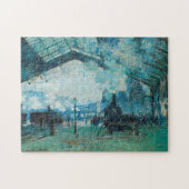 Claude Monet Französische Eisenbahn Kunst, Dichtun Puzzle (Horizontal)