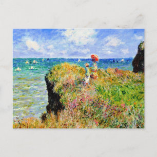 Claude Monet - Französischer Klippen - Impressioni Postkarte