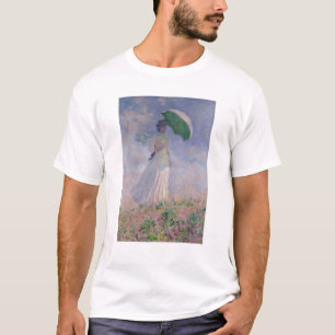 Claude Monet  Frau mit einem Parasol rechts gedreh T-Shirt