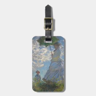 Claude Monet-Frau mit einem Sonnenschirm 1875 Gepäckanhänger